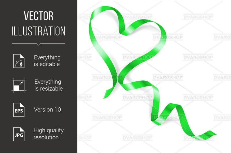 heart-made-of-green-ribbon