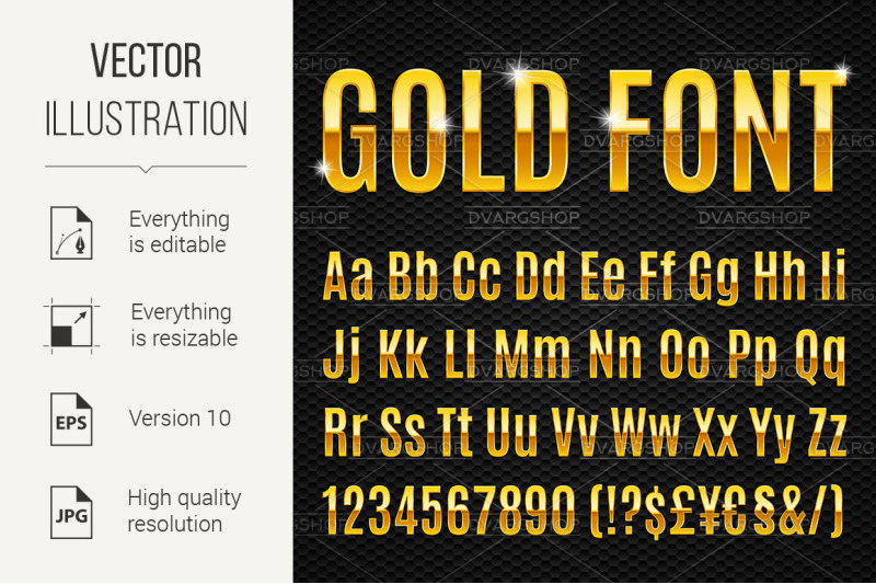 golden-font