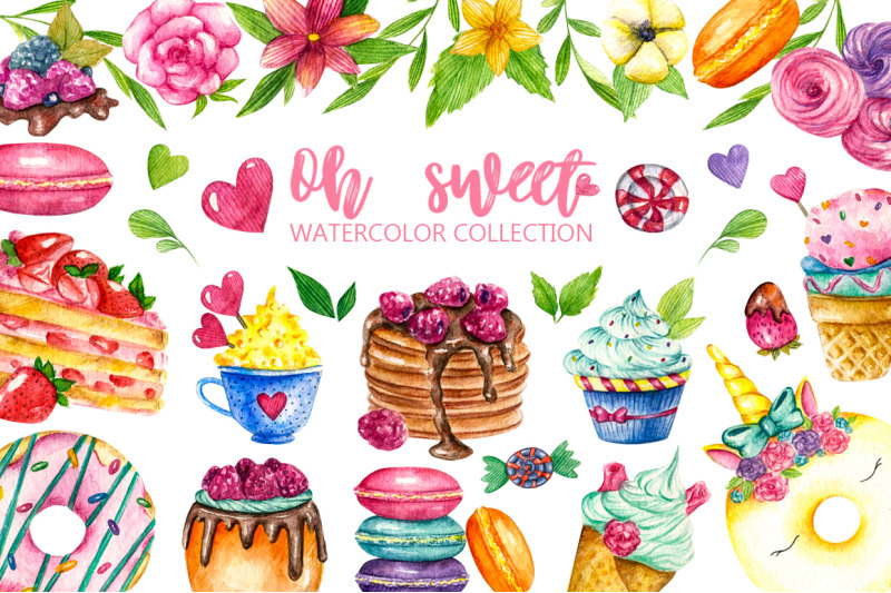 sweets-confectionery-watercolor-clipart-donat-day-clip-art