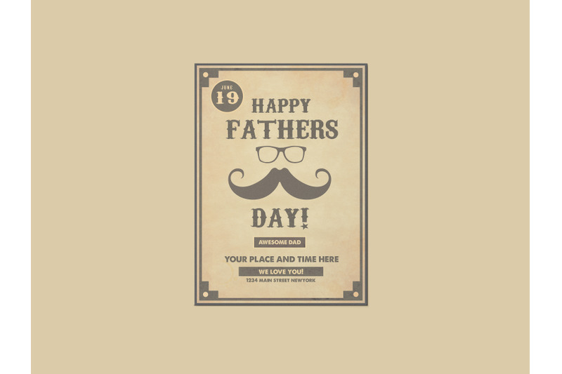 father-039-s-day-retro-poster-template