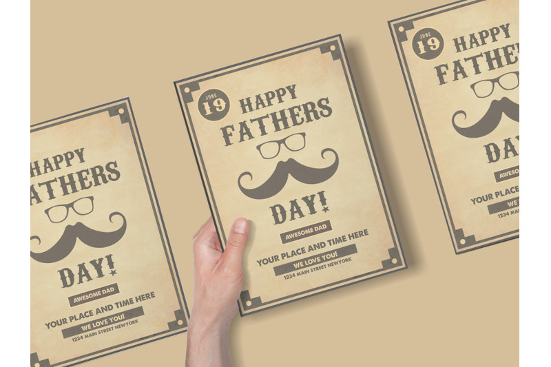 father-039-s-day-retro-poster-template