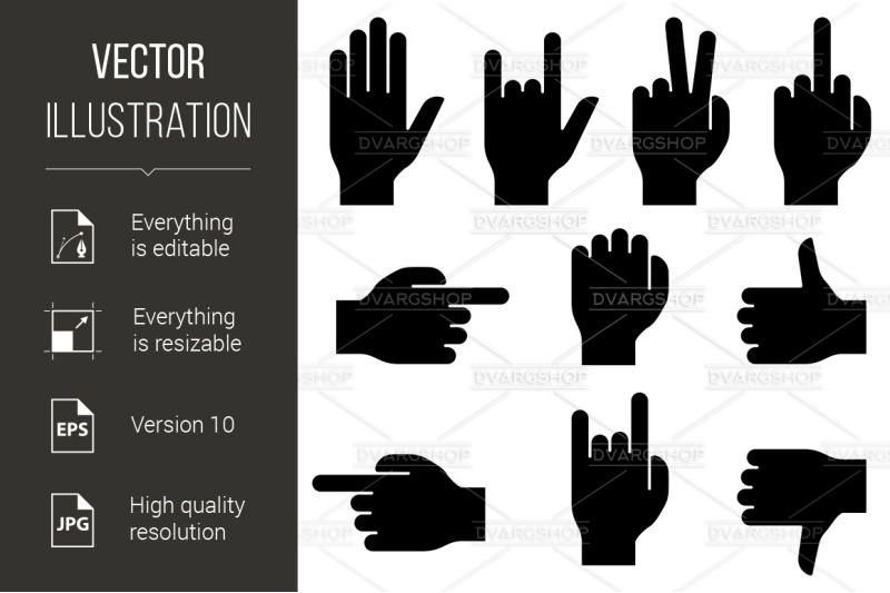 set-of-hand-gestures