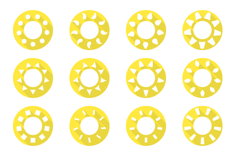 vector-sun-icons-set-flat-design