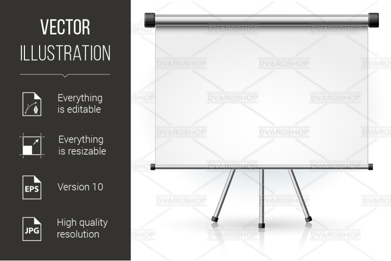 blank-portable-projection-screen