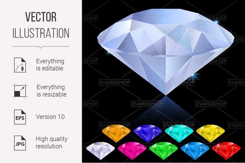 realistic-diamonds-in-different-colors