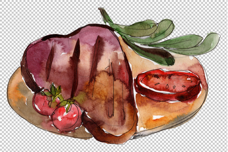 watercolor-steaks-png