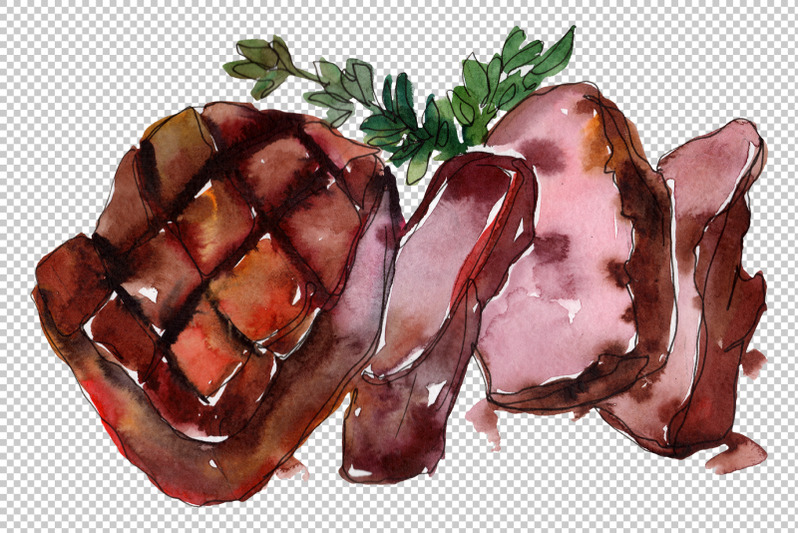 watercolor-steaks-png