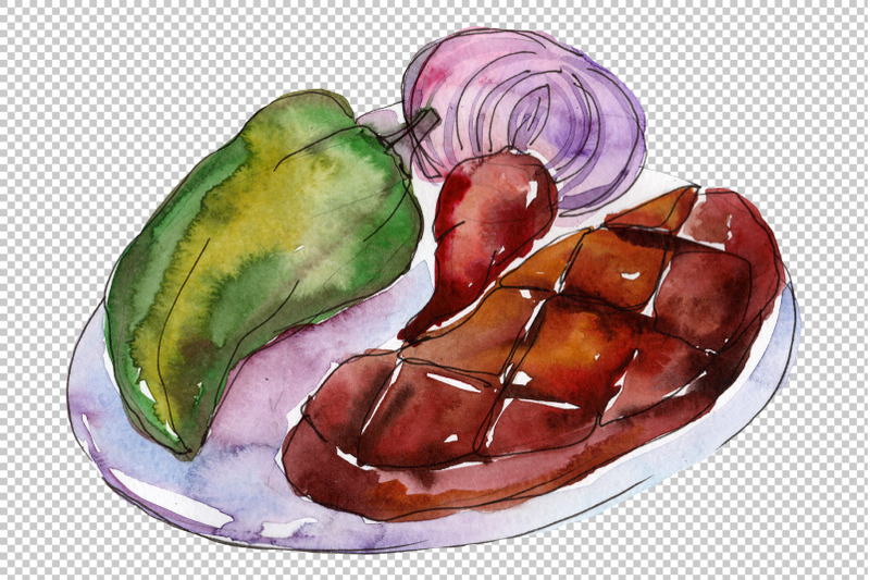 watercolor-steaks-png