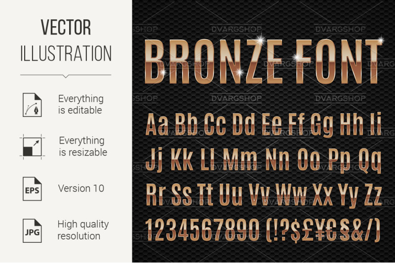 bronze-font