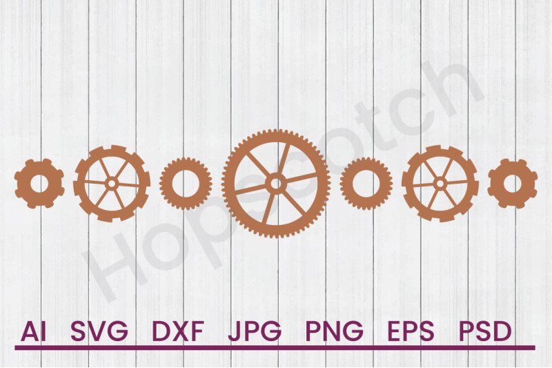 mechanical-gears-svg-file-dxf-file