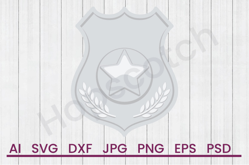 police-badge-svg-file-dxf-file