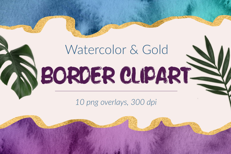 watercolor-and-gold-borders