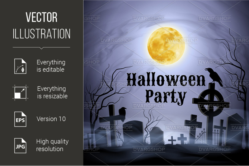 halloween-party-on-a-spooky-graveyard-under-full-moon