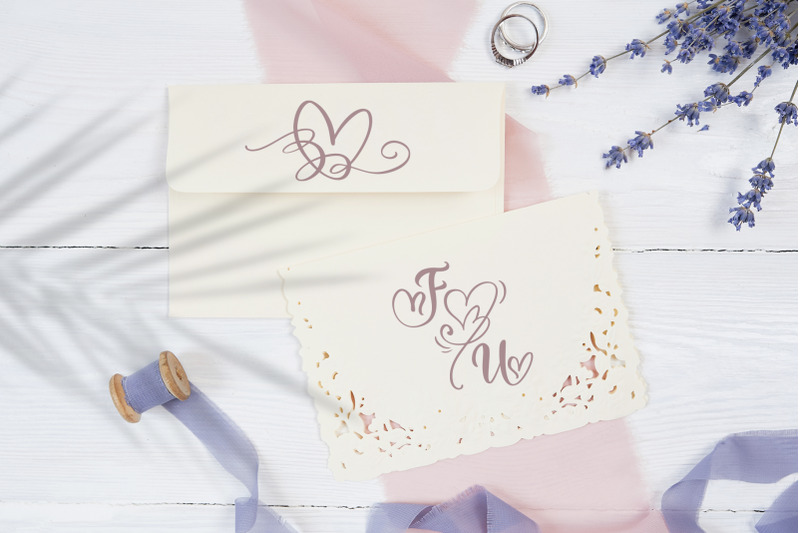 wedding-heart-monogram-font