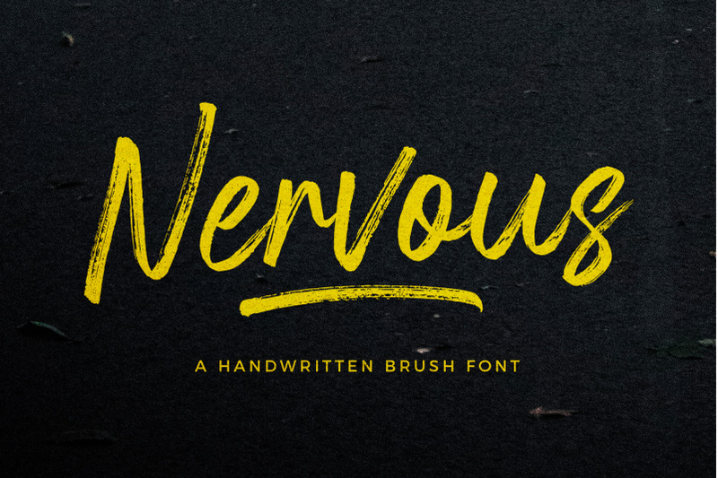 nervous-brush-font