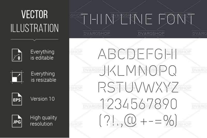 font-thin-lines