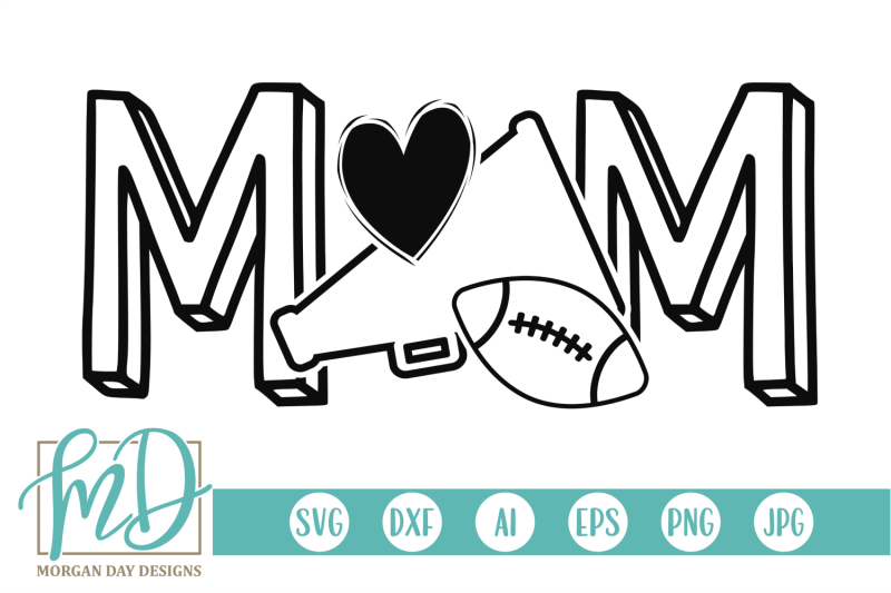 Download Football Cheer Mom SVG By Morgan Day Designs ...