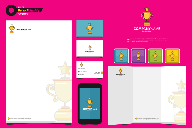 trophy-vector-with-title-template