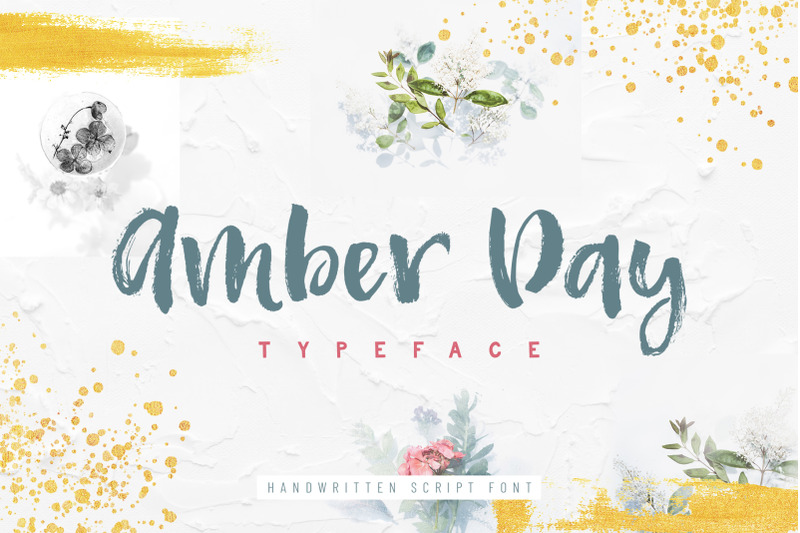 amber-day-brush-font