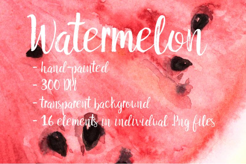 watercolor-watermelon-clip-art-set