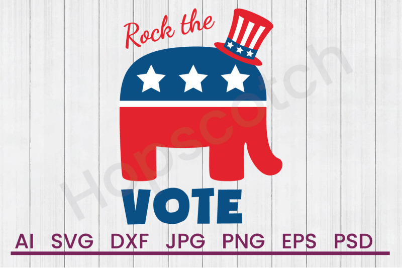 rock-the-vote-svg-file-dxf-file