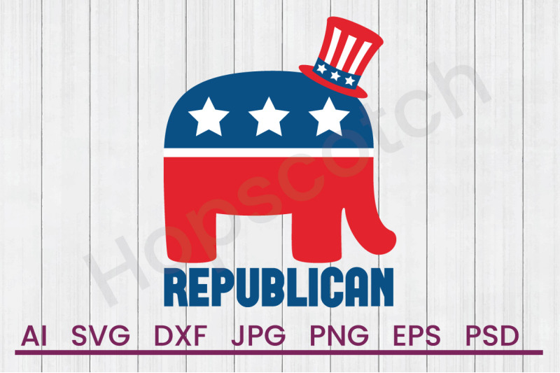republican-svg-file-dxf-file