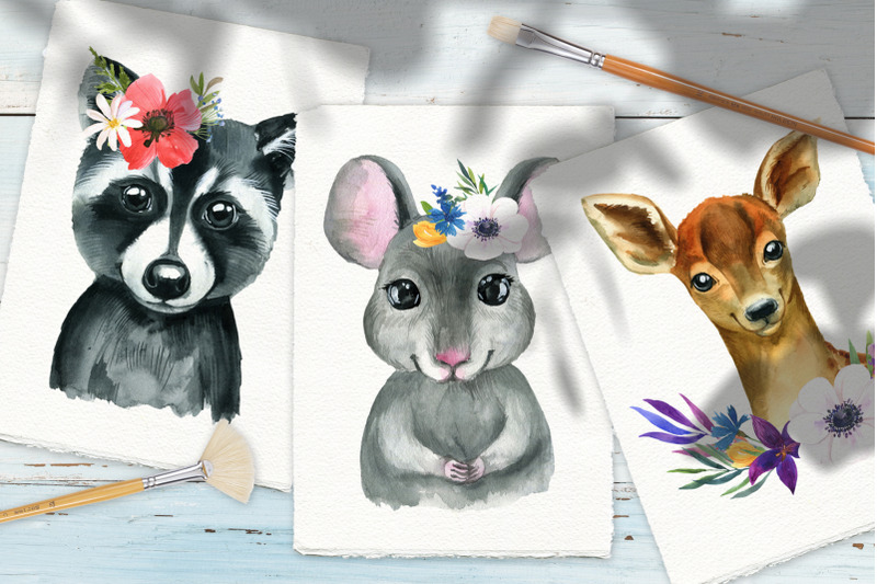 wodland-babies-animals-watercolor-set