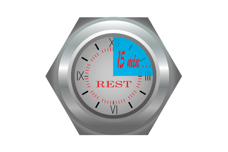 set-clock-vector-illustration