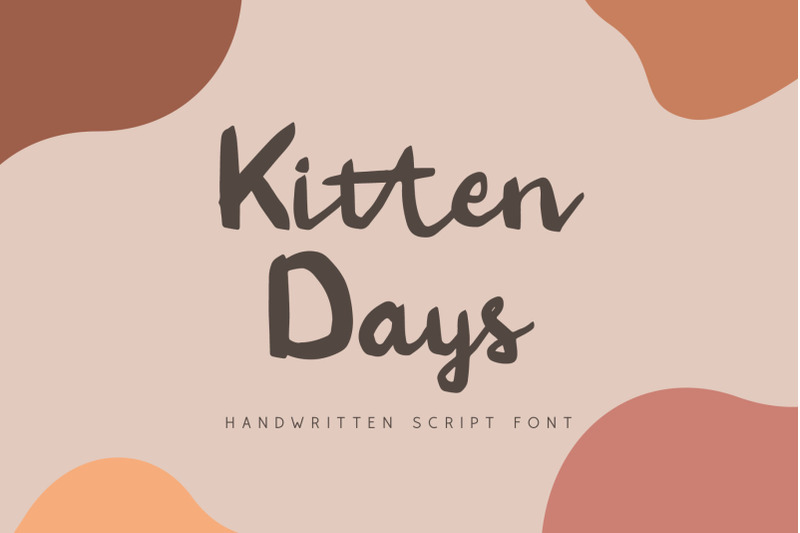 kitten-days-handwritten-font