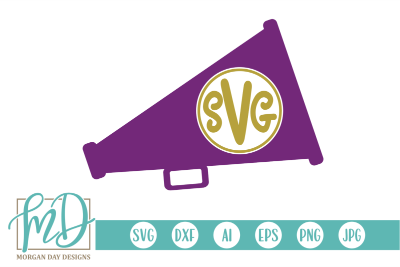 Download Cheer Monogram SVG By Morgan Day Designs | TheHungryJPEG.com