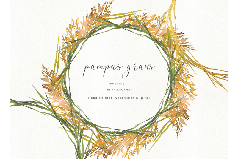 watercolor-pampas-grass-wreath-collection