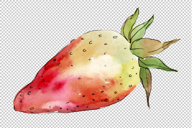 berry-strawberry-watercolor-png