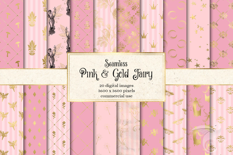 pink-and-gold-fairy-digital-paper