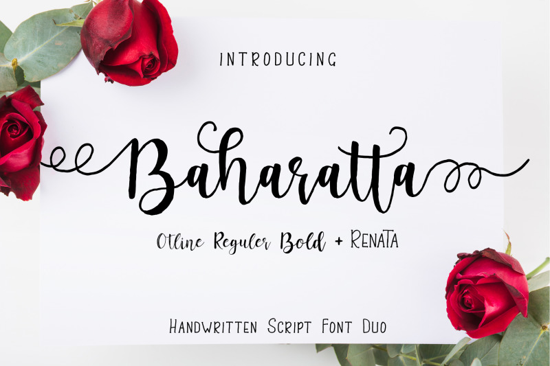 baharatta-script-handwritting-font-duo