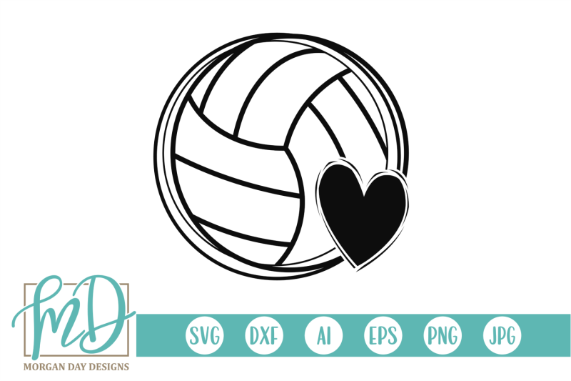 Volleyball SVG By Morgan Day Designs | TheHungryJPEG