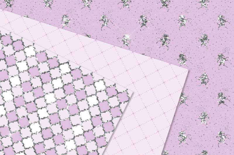 lilac-and-silver-glitter-digital-paper