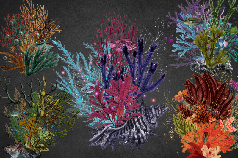 mermaid-bouquets-clipart