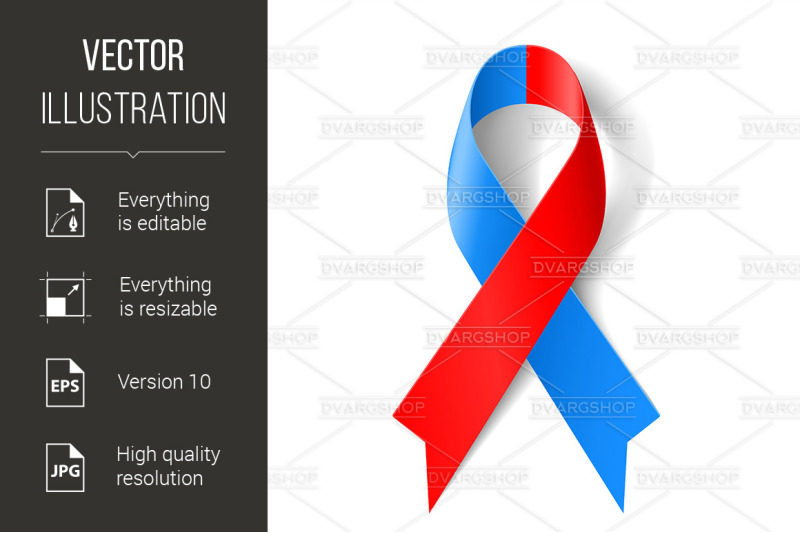 red-and-blue-ribbon