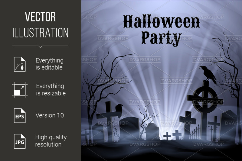 halloween-party-with-eery-white-light-on-a-spooky-graveyard
