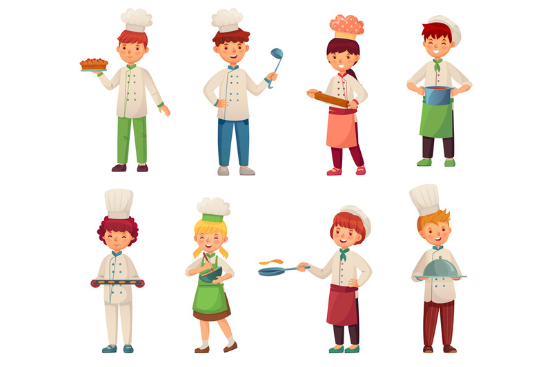 cartoon-cooking-children-little-chef-cooks-food-kid-cook-and-gourmet