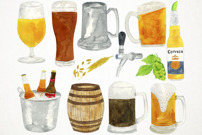 watercolor-beer-clipart-beer-clip-art