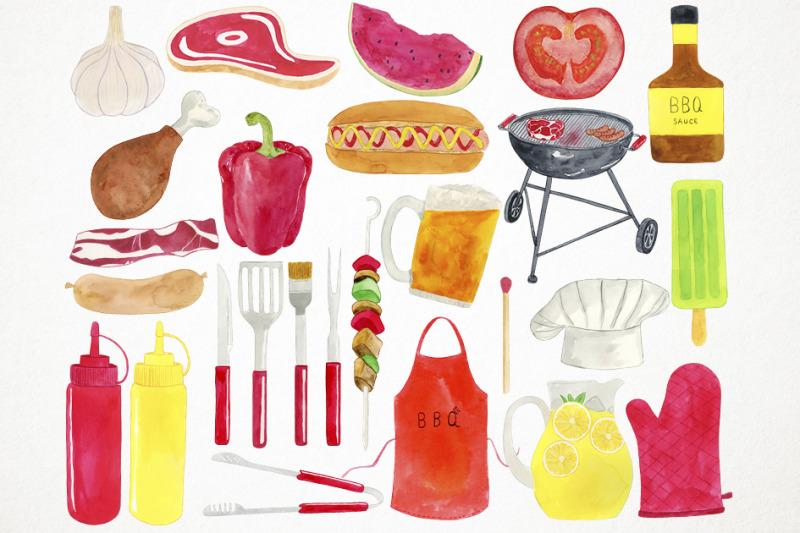 watercolor-bbq-clipart-bbq-clip-art-barbecue-clipart-barbecue-clip