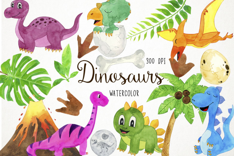 watercolor-dinosaurs-clipart-dinosaurs-clip-art-dino-clipart-dino-c