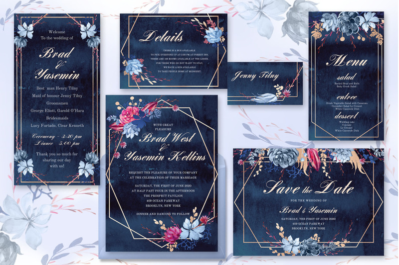 navy-watercolor-wedding-invitations