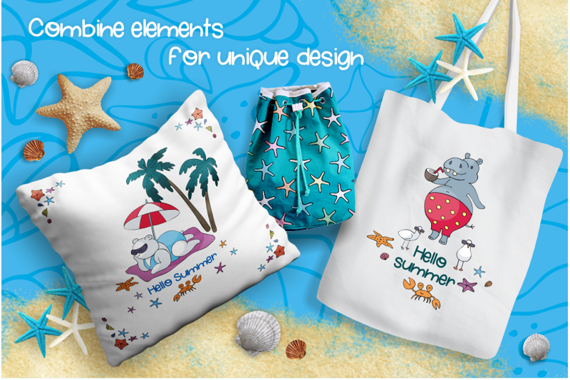 sun-and-fun-summer-beach-doodles-set