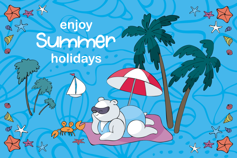 sun-and-fun-summer-beach-doodles-set