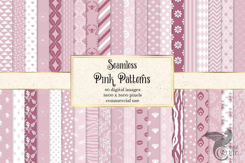 pink-digital-paper-patterns