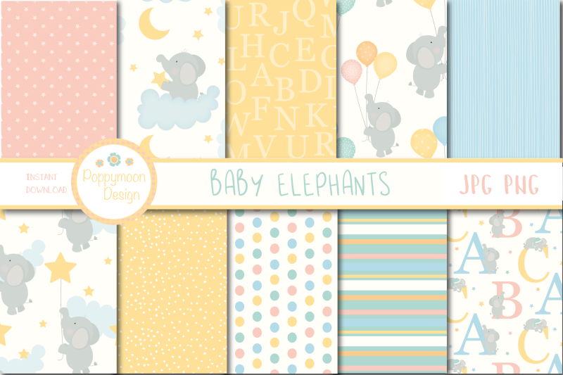 baby-elephant-paper