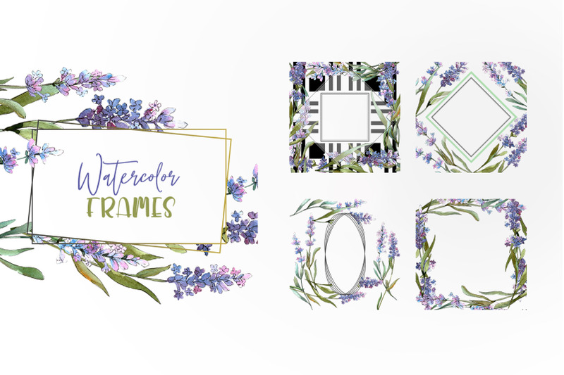 plant-lavender-purple-watercolor-png