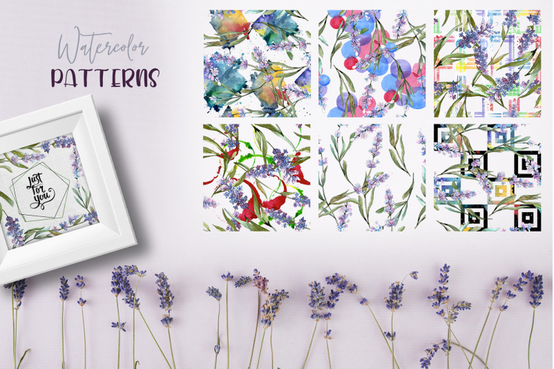 plant-lavender-purple-watercolor-png